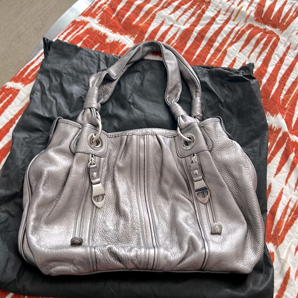 B Makowsky leather satchel